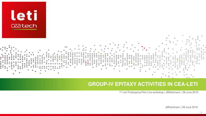 group iv epitaxy activities in cea leti