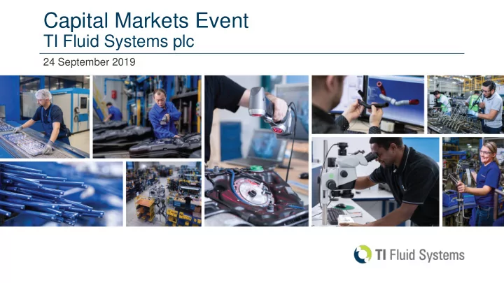 capital markets event