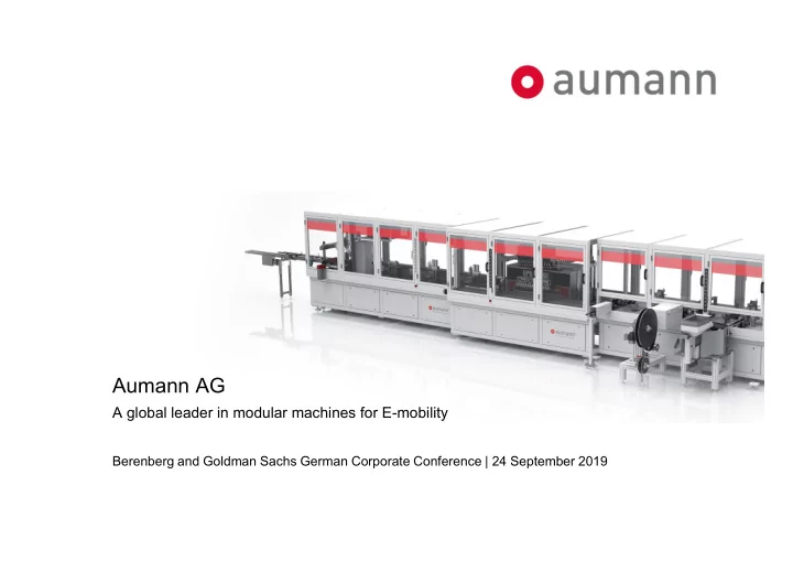 aumann ag