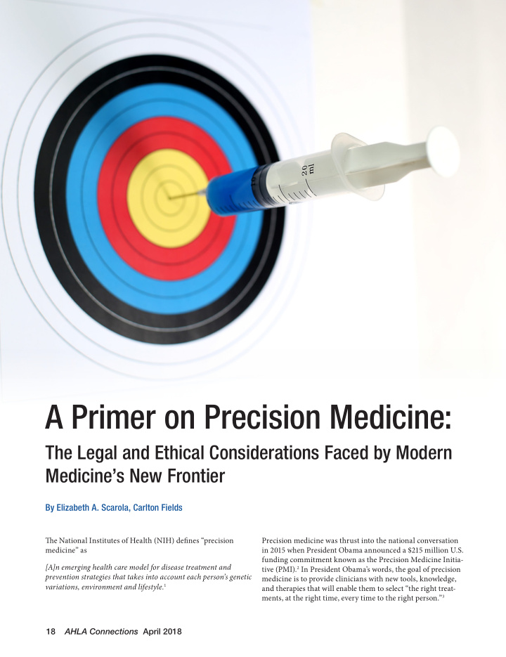 a primer on precision medicine