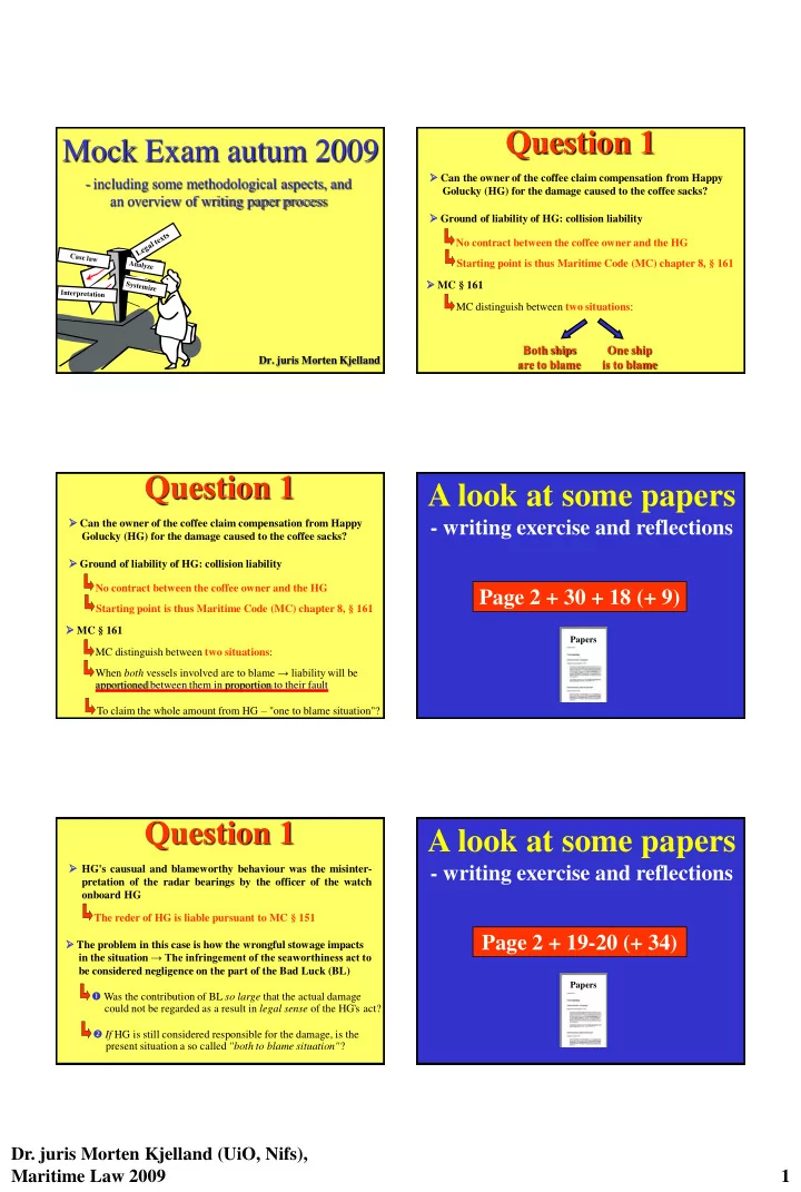 question 1