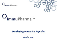 developing innovative peptides