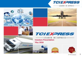 Investors Presentation May 2018  1  Mission Statement  2  Strictly Private and confidential  Vision