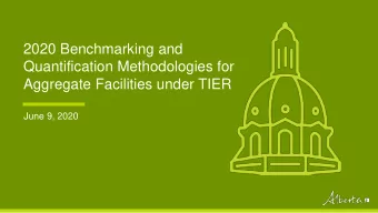 Quantification Methodologies for  Aggregate Facilities under TIER  June 9, 2020  Background  2