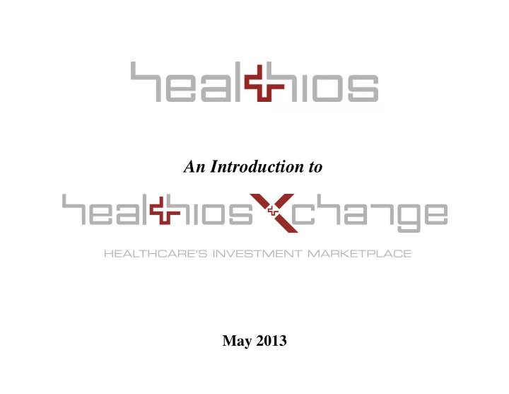 an introduction to