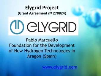 Elygrid Project ( Grant Agreement n 278824 )  Pablo Marcuello  Foundation for the Development  of