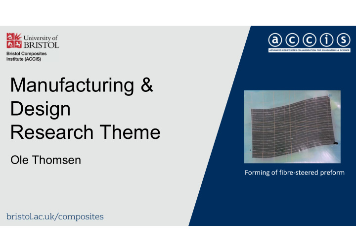 manufacturing amp design research theme