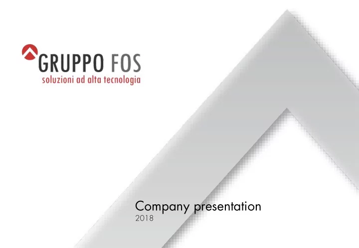 company presentation