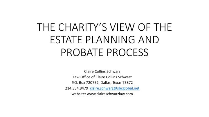estate planning and