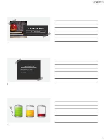 A BETTER YOU  for a better school  Teri Erhardt, Certified Natural Health Professional, Certified