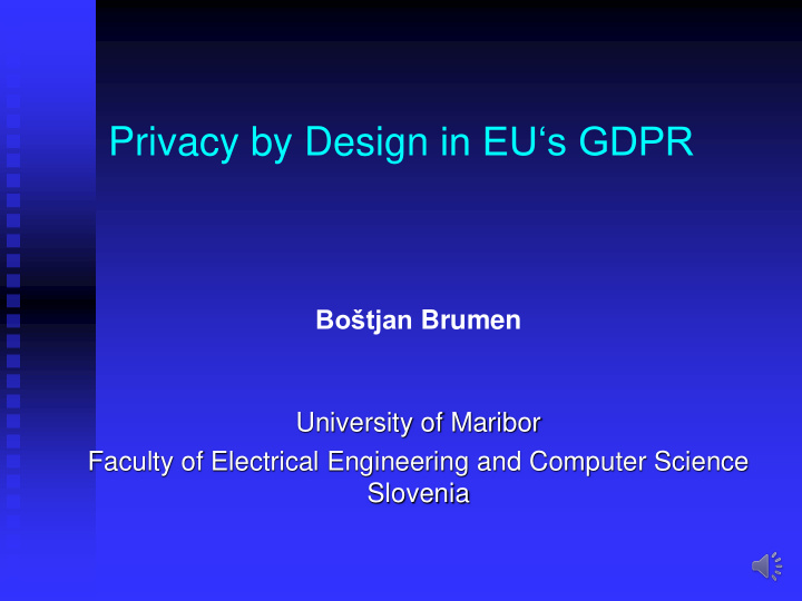 privacy by design in eu s gdpr