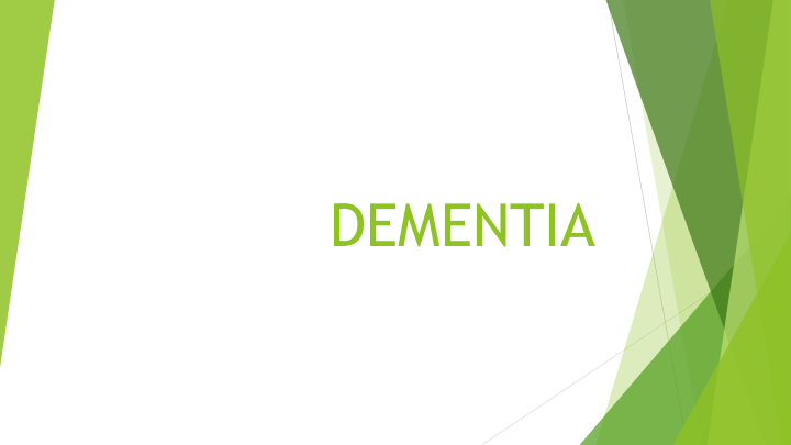 dementia disclaimer