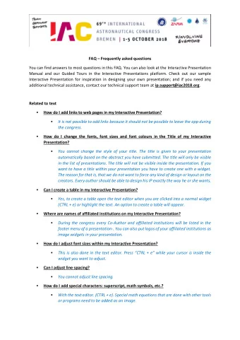 FAQ  Frequently asked questions  You can find answers to most questions in this FAQ. You can