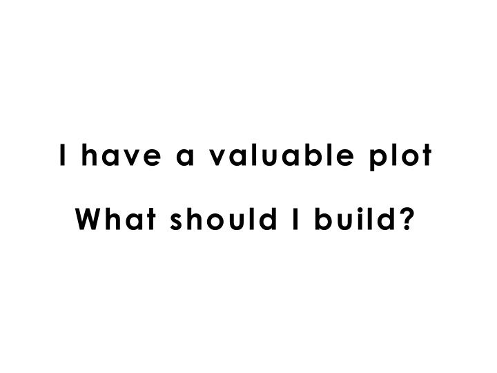 i have a valuable plot what should i build site