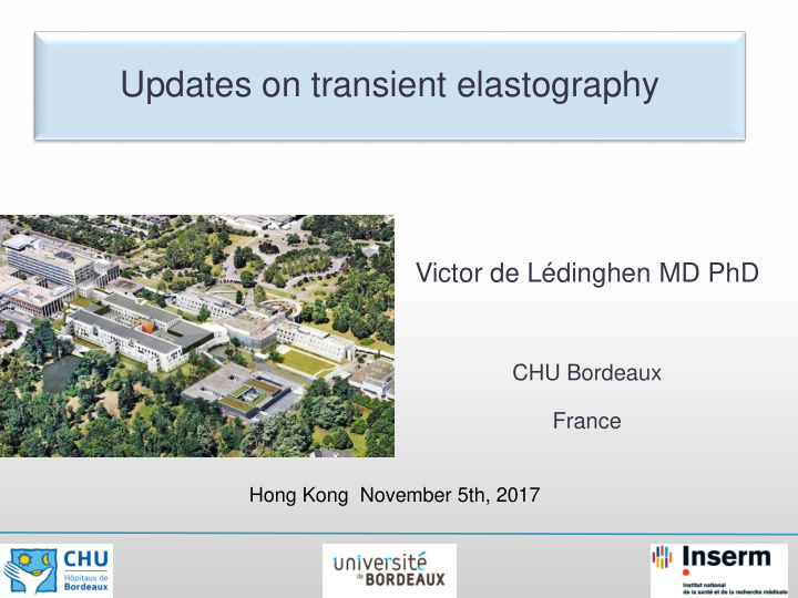 updates on transient elastography