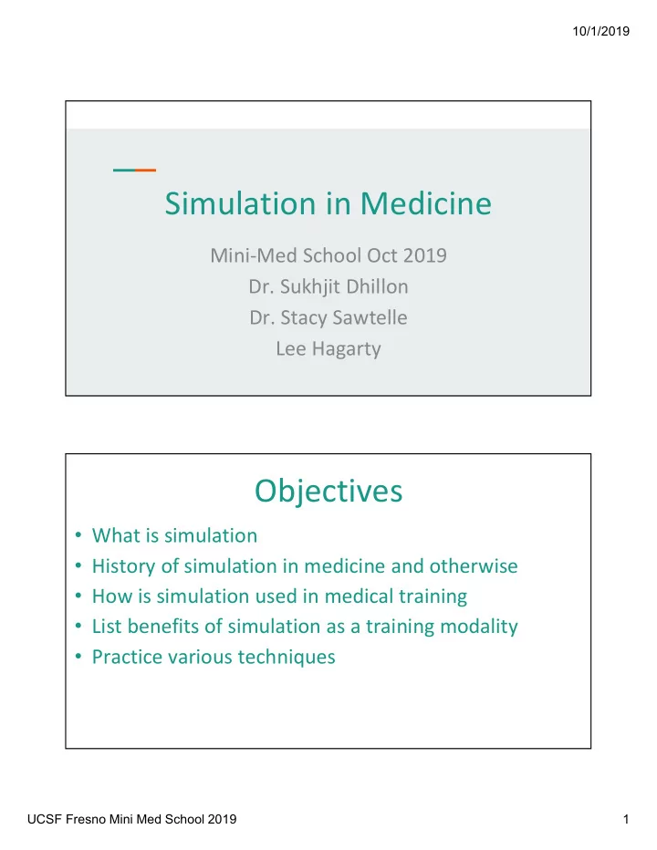 simulation in medicine