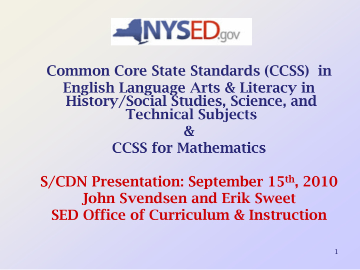 common core state standards ccss in english language arts