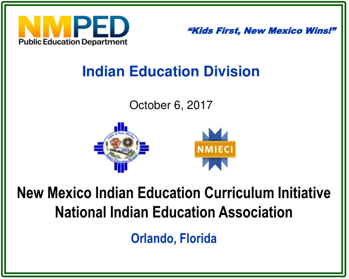 new mexico indian education curriculum initiative