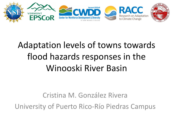 adaptation levels of towns towards flood hazards