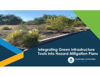 Integrating Green Infrastructure  Tools into Hazard Mitigation Plans  Sustainable Communities