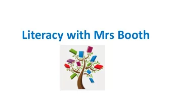 Literacy with Mrs Booth  Is  Is there a place for English in 2019?  Humans beat machines in the