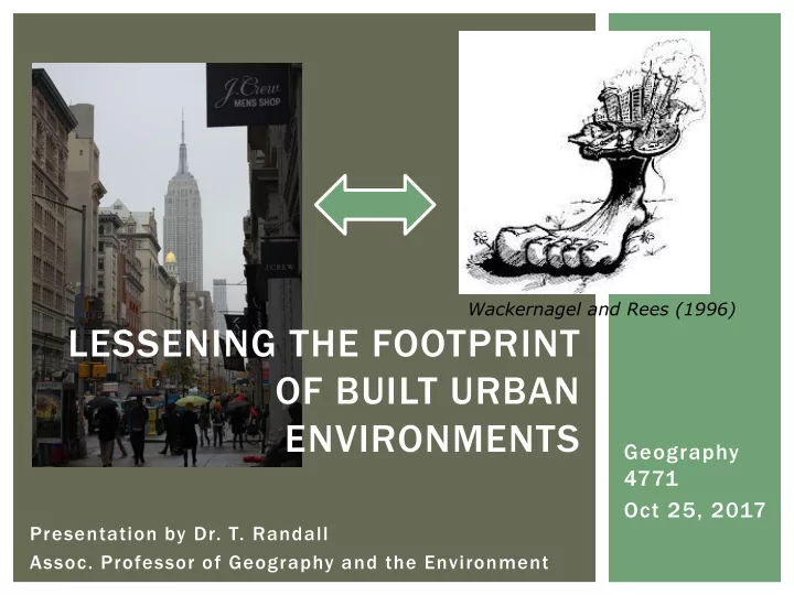 of built urban