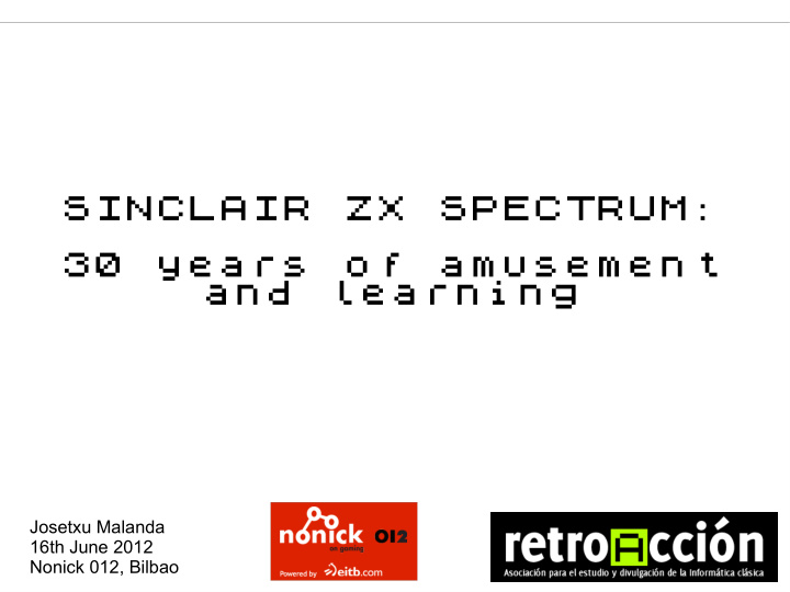 sinclair zx spectrum 30 years of amusement and learning