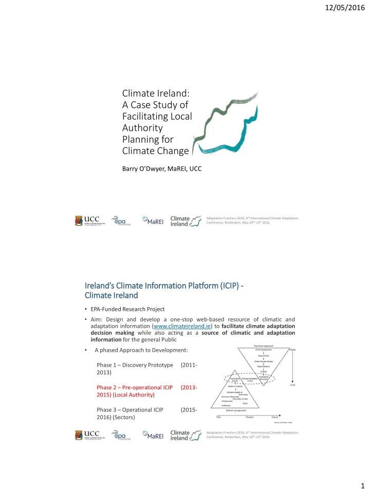 climate ireland a case study of facilitating local
