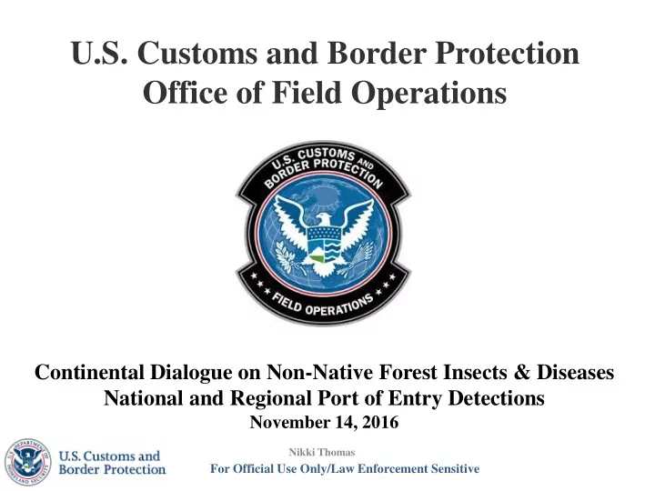 office of field operations