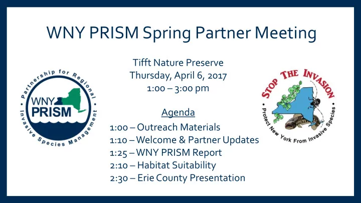 wny prism spring partner meeting