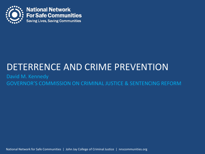 deterrence and crime prevention