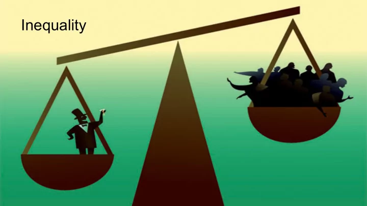 inequality this lesson considers the issue of inequality