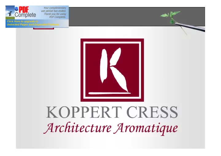 architecture aromatique good taste good food good health