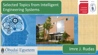 Imre J. Rudas  1  My original plan for the beginning of November Part I.  Relaxing  My original
