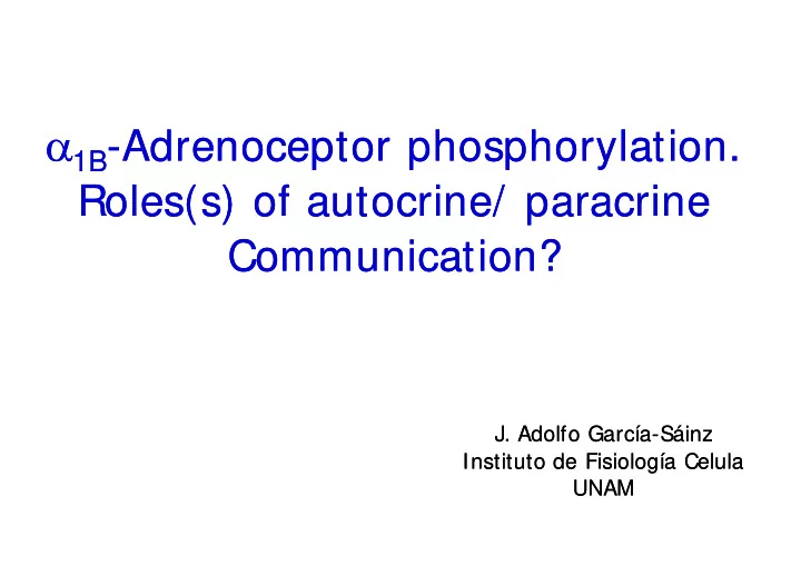 adrenergic receptors