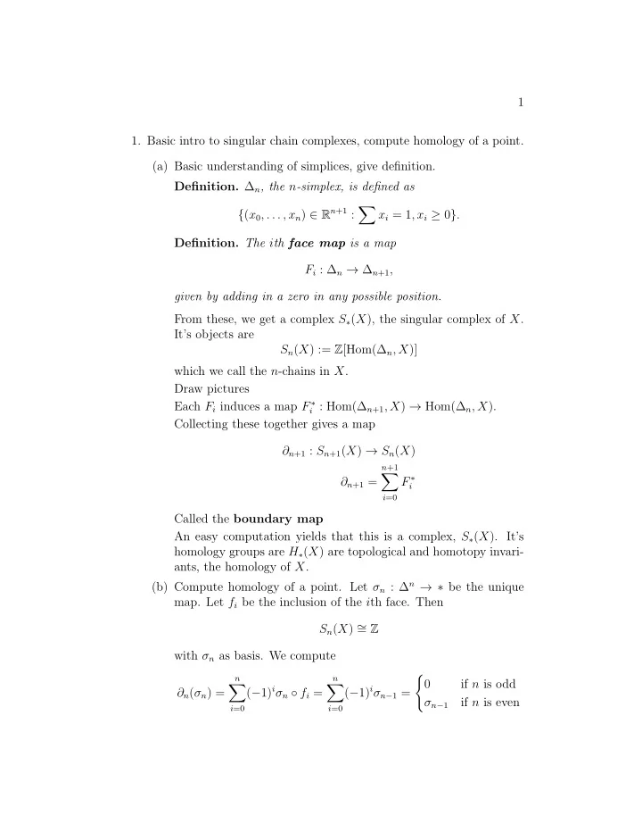 1 1 basic intro to singular chain complexes compute