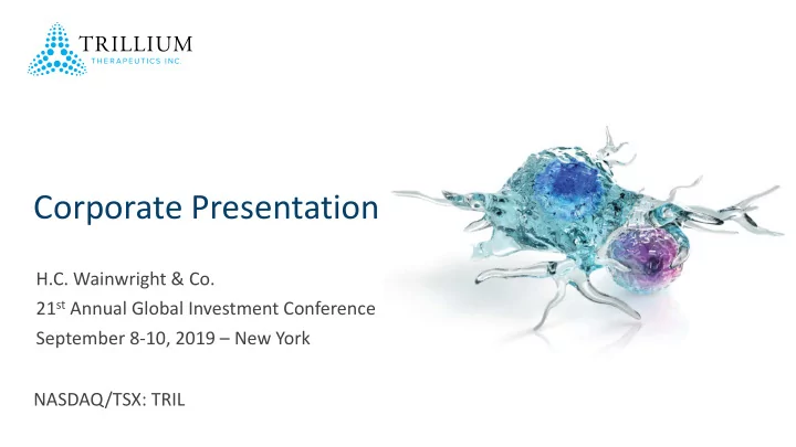corporate presentation