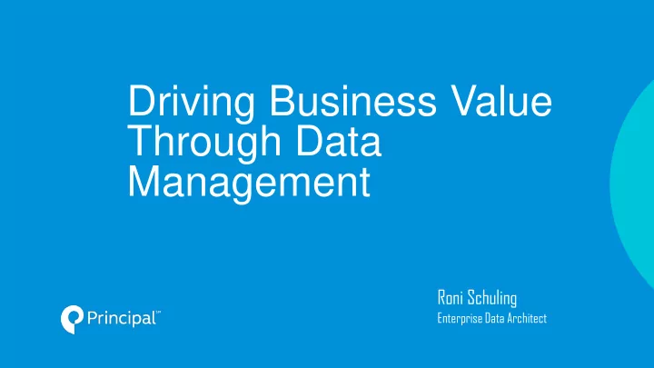 through data