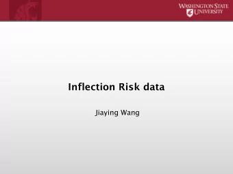 Inflection Risk data  Jiaying Wang  Data Overview  ID  Stay  Age  InfctRsk  Culture  Xray  Beds