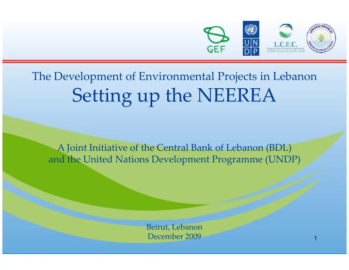 setting up the neerea