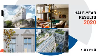 2020  SUMMARY  I.  INTRODUCTION &amp; BUSINESS MODEL  II.  ACTIVITY H1 2020  III. H1 RESULTS &amp;