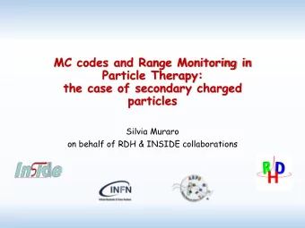 MC codes and Range Monitoring in  Particle Therapy:  the case of secondary charged  particles