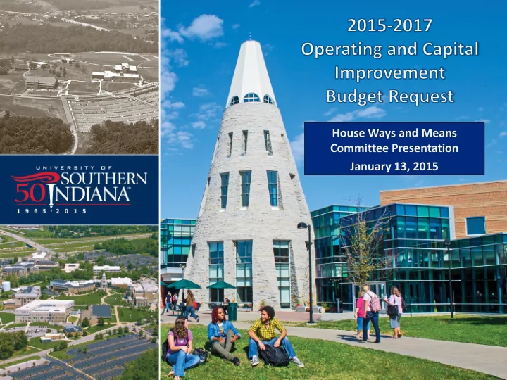 house ways and means committee presentation january 13