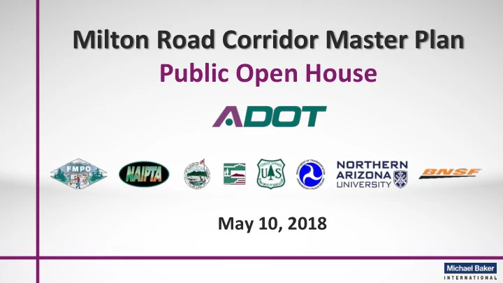 milton road corridor master plan public open house