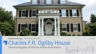 1) National Register nominations are submitted to the Maryland Historical