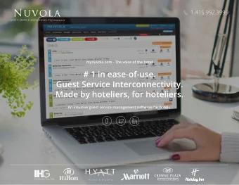 # 1 in ease-of-use.  Guest Service Interconnectivity.  Made by hoteliers, for hoteliers.  An