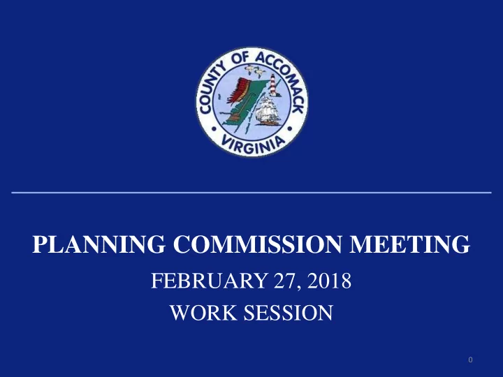 planning commission meeting