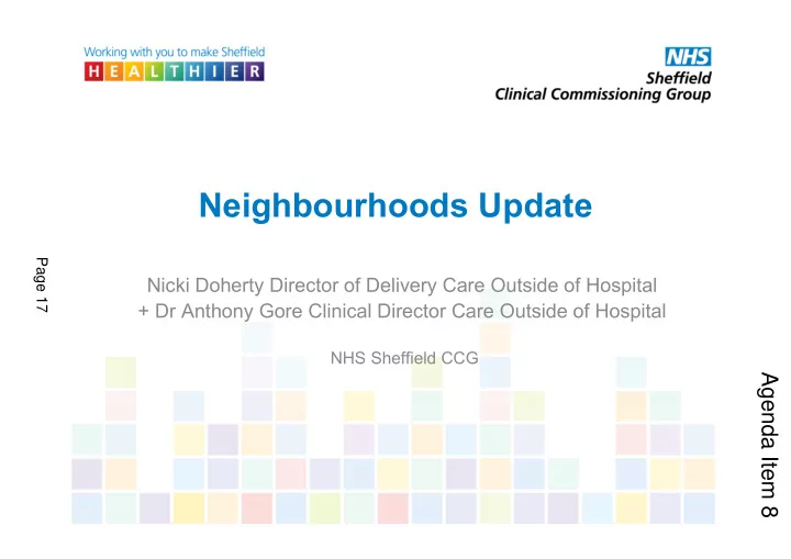 page 17 nicki doherty director of delivery care outside