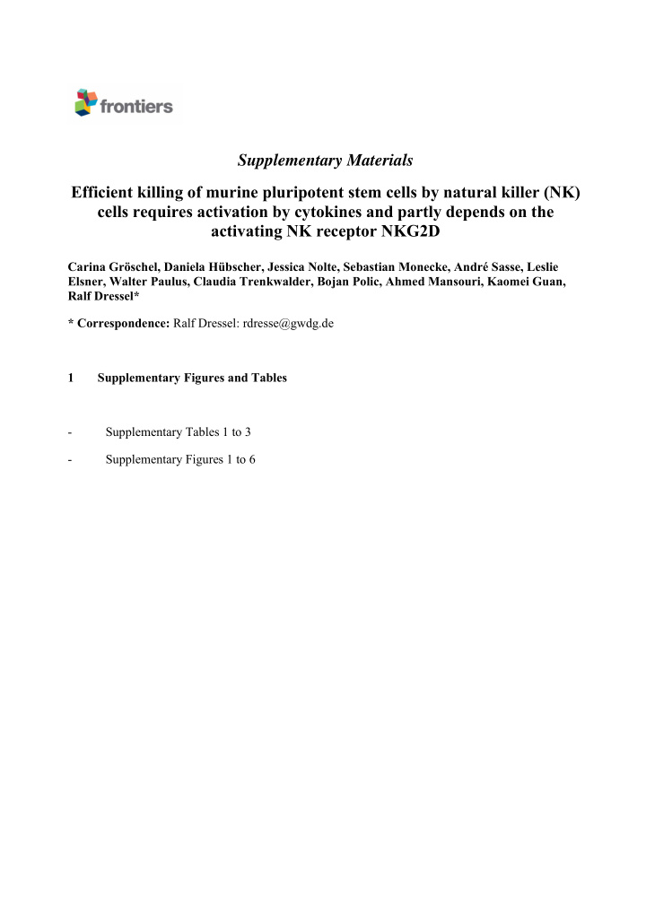 supplementary materials efficient killing of murine