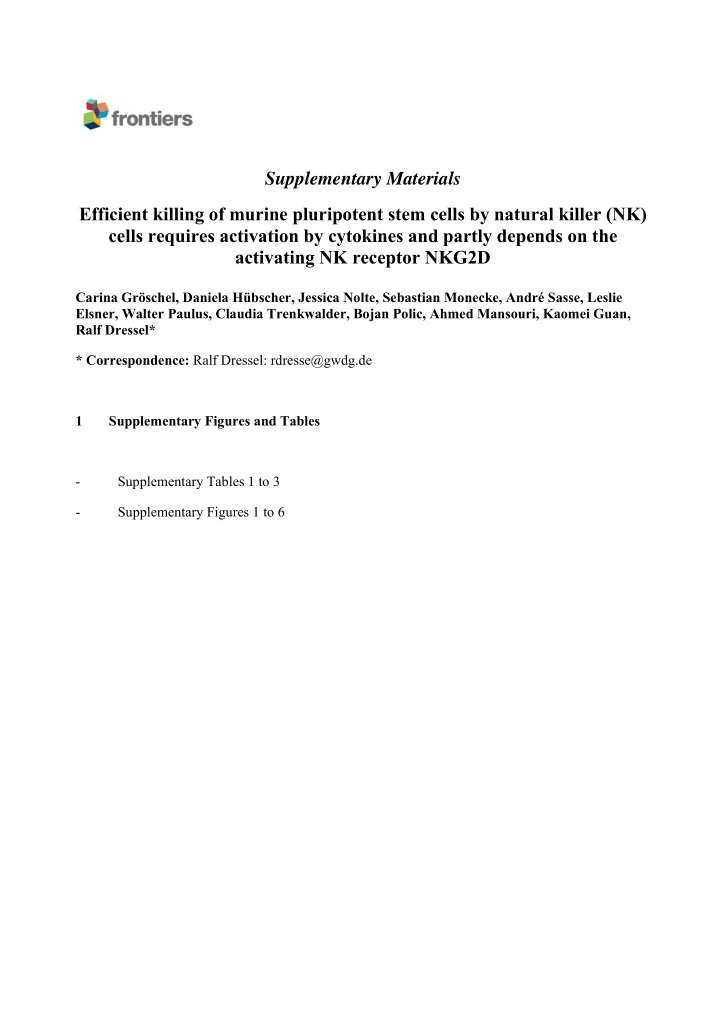 supplementary materials efficient killing of murine
